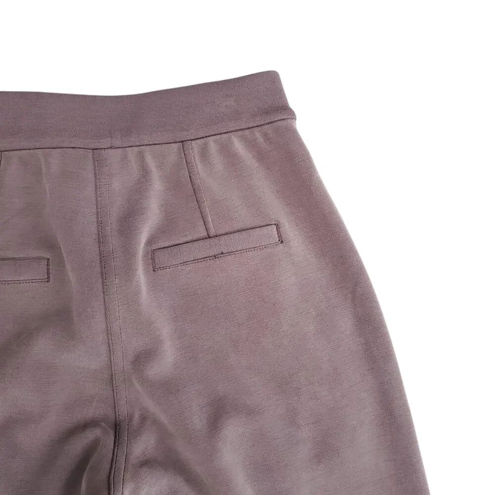 Lululemon Softstreme Pintuck Mid-Rise Pant Beige Yoga Lounge Casual Sz XXXS